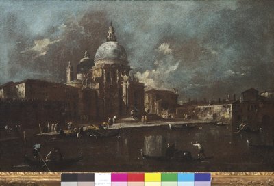 サンタマリアデッラサルーテ教会の眺め、1774-91 作： Francesco Guardi