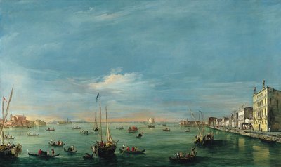 ジュデッカ運河とザッテレの眺め 作： Francesco Guardi