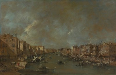 リアルト橋からの大運河の眺め 作： Francesco Guardi