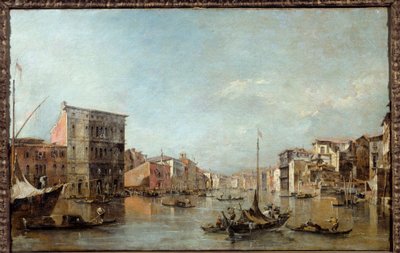 ヴェネツィアの大運河の眺め フランチェスコ・グアルディ（1712-1793）の絵画 18世紀 トゥールーズ、オーギュスタン美術館 作： Francesco Guardi