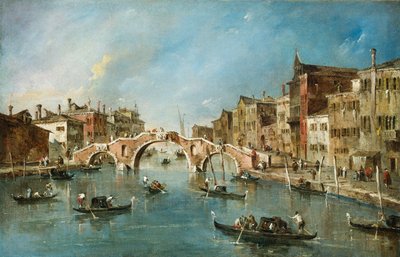 カンナレージョ運河の眺め、ヴェネツィア、c。 1775-1780。 作： Francesco Guardi