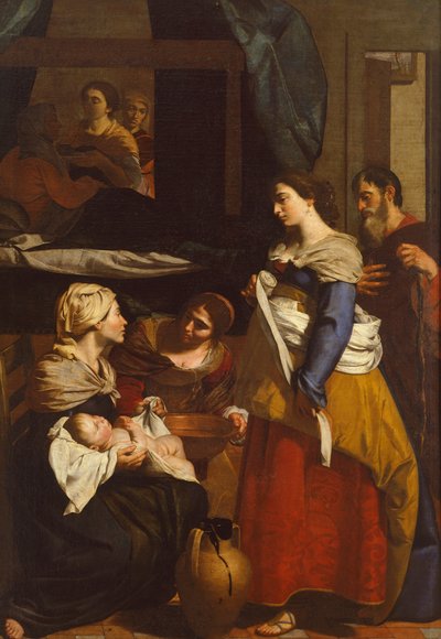 聖母の誕生、Francesco Guarino (1611-1654) 画 作： Francesco Guarino