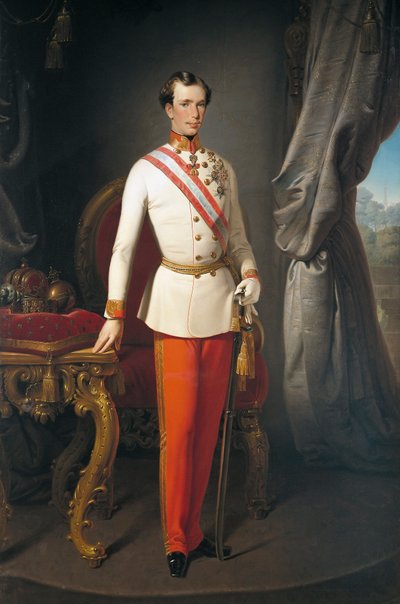 オーストリア、オーストリア皇帝フランツ・ヨーゼフ1世の肖像（ウィーン 作： Francesco Hayez