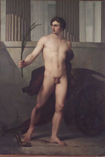 イタリア語  勝利のアスリート 作： Francesco Hayez