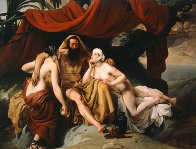 ロートとその娘たち』（フランチェスコ・ハイエズ著 作： Francesco Hayez