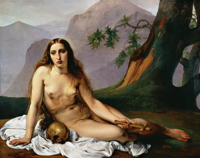 懺悔するマグダレン 作： Francesco Hayez