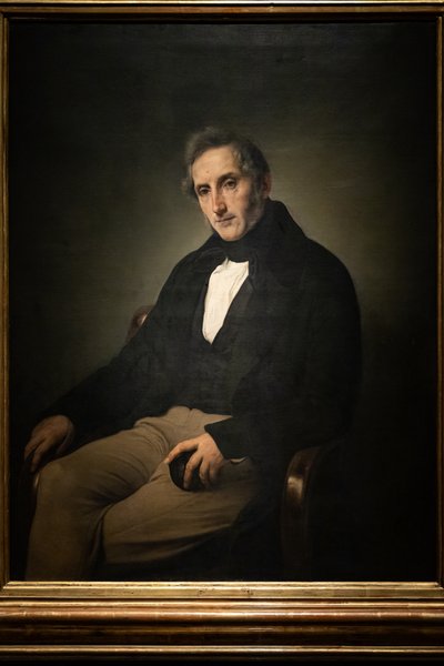 アレッサンドロ・マンゾーニの肖像 作： Francesco Hayez