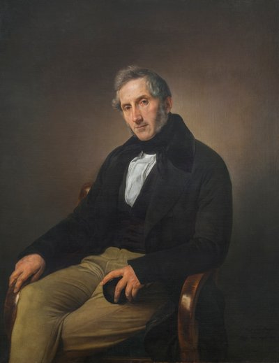 アレッサンドロ・マンゾーニの肖像 作： Francesco Hayez