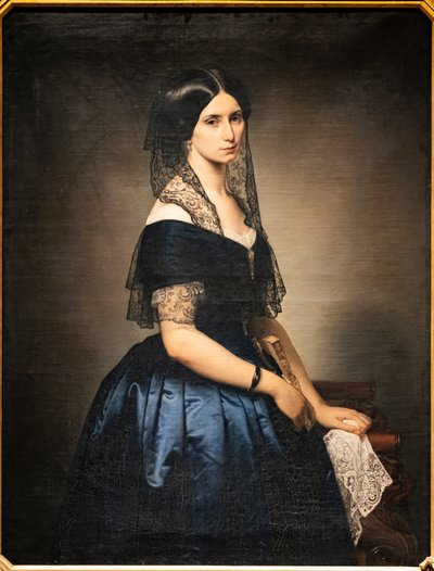 アントニエッタ タルシス バジリコの肖像 作： Francesco Hayez