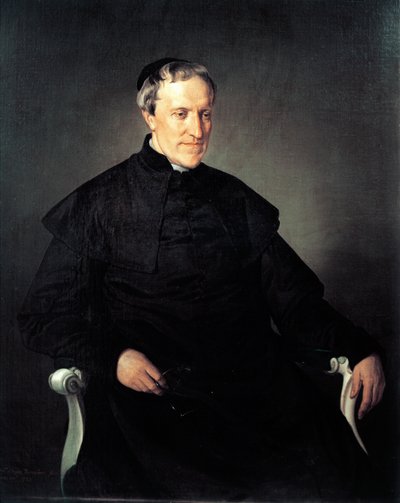 アントニオ・ロスミニ・セルバティの肖像」フランチェスコ・ヘイズ（1791-1882）作、油彩・キャンバス 作： Francesco Hayez
