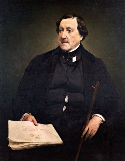 ジョアキーノ・ロッシーニの肖像（ペーザロ 作： Francesco Hayez