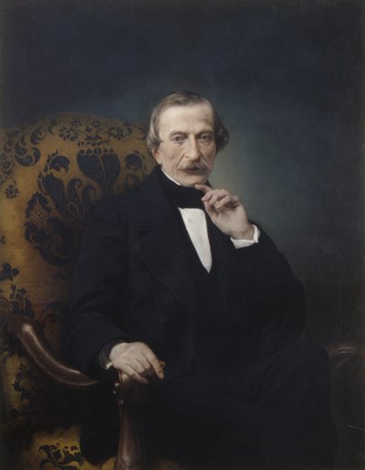 マッシモ・ダゼギロの肖像 作： Francesco Hayez