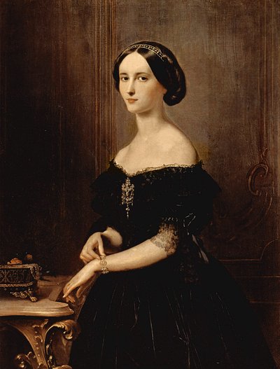 ヴェネツィアの女性の肖像、1852年頃 作： Francesco Hayez