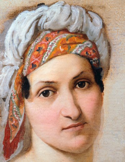 1816年に妻のヴィンチェンツァスカッチアの肖像画。 作： Francesco Hayez
