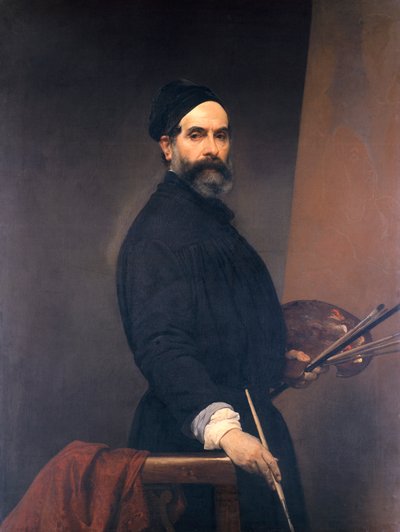 57歳の時の自画像」フランチェスコ・ヘイズ（1791-1882）油彩・キャンバス 作： Francesco Hayez