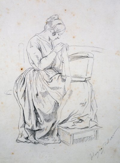 妻の肖像」のための習作 作： Francesco Hayez