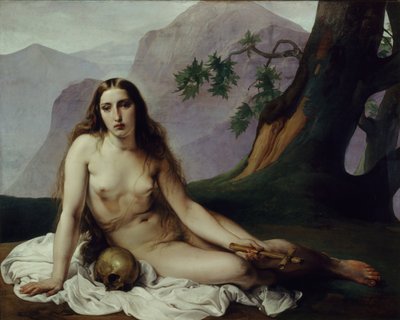 悔い改めたメアリーマグダレン、1833年。 作： Francesco Hayez