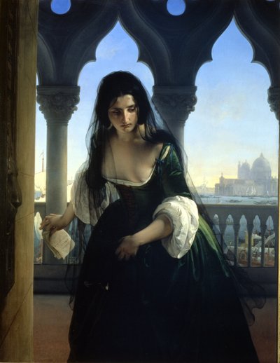 秘密の訴追 作： Francesco Hayez