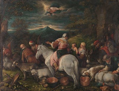 アブラハムはハランを去る 作： Francesco II Bassano (attributed to)