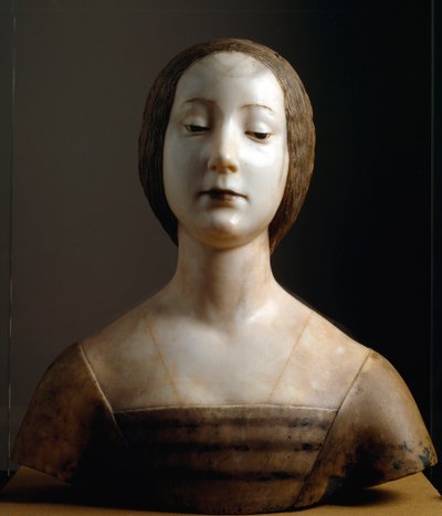 アラゴンのイザベラとして知られる女性の胸像 作： Francesco Laurana
