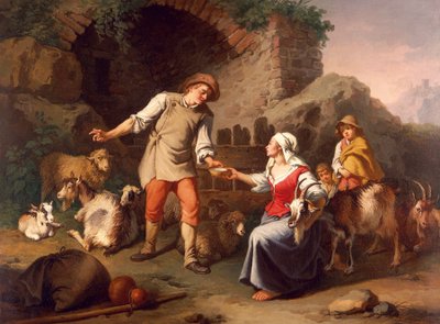 Francesco Londonio（1723-1783）による田舎のシーン 作： Francesco Londonio