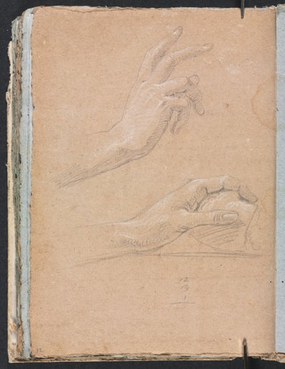 Verona Sketchbook：Hands page 92、1760。 作： Francesco Lorenzi