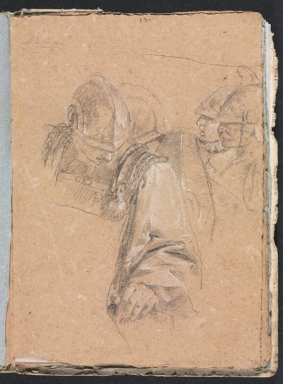 Verona Sketchbook：Soldiers page 73、1760。 作： Francesco Lorenzi
