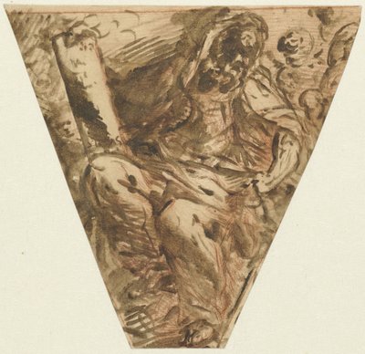 着席使徒でうねり充填 作： Francesco Maffei (attributed to)