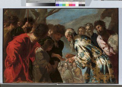 ジョセフは兄弟に売られ、1657-58年頃（キャンバスに油彩） 作： Francesco Maffei