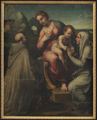 聖母子と聖母子 作： Francesco Menzocchi