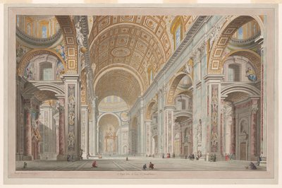 バチカン市国のサン・ピエトロ教会の内観 作： Francesco Panini
