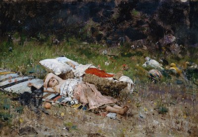 ひな 作： Francesco Paolo Michetti