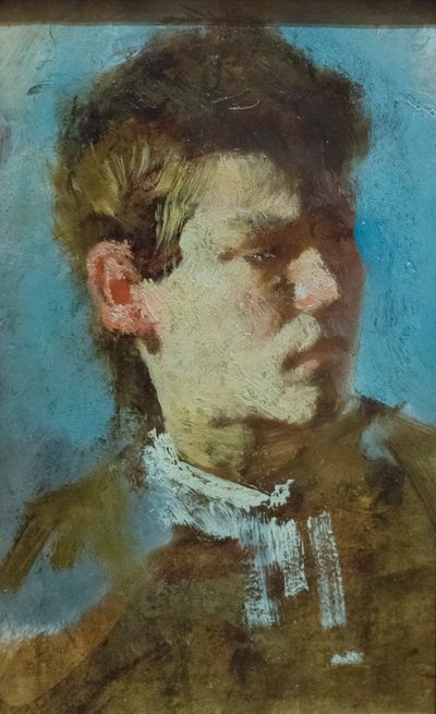 若い頃の自画像 作： Francesco Paolo Michetti