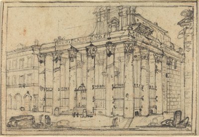 アントニヌスとファウスティナの神殿 作： Francesco Piranesi