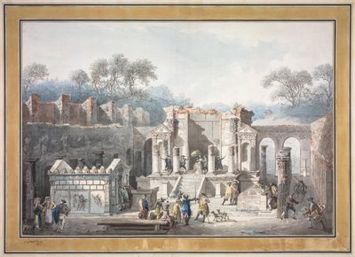 ポンペイのイシス神殿、1788年。 作： Francesco Piranesi
