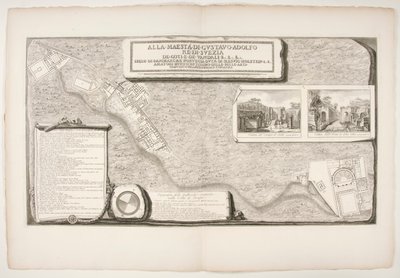 市内で発見された工場の地形？ ポンペイの 作： Francesco Piranesi