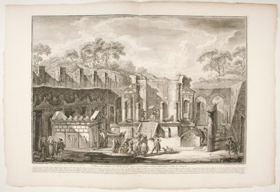 テンプル d のビュー 作： Francesco Piranesi