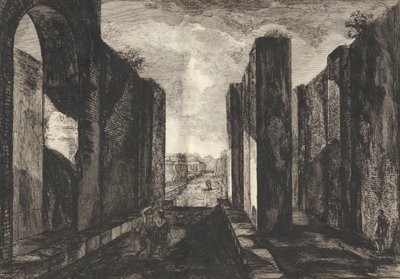 Antiquités de Pompeïa からのポンペイの街の内部の眺め、初演、アント...、1804 年。 作： Francesco Piranesi