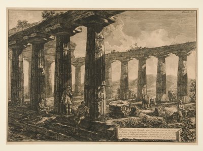 寺院の内部ビュー 作： Francesco Piranesi