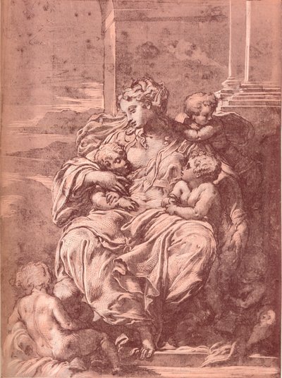 慈善、16世紀、1903 作： Francesco Primaticcio