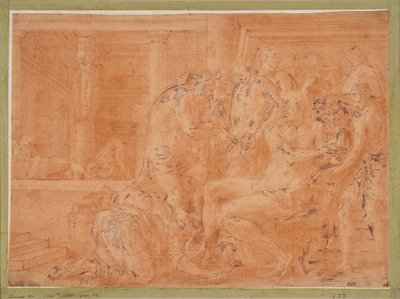 Odysseus wäscht seine Hände 作： フランチェスコ・プリマティシオ