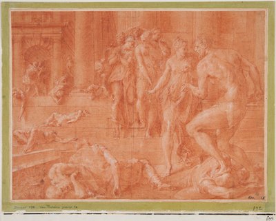 Odysseus befiehlt die Tötung von Penelopes Dienern 作： フランチェスコ・プリマティシオ