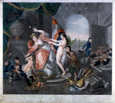 イタリアを剥奪するフランス共和国（BONNET PHRYGEN）または「E questa l