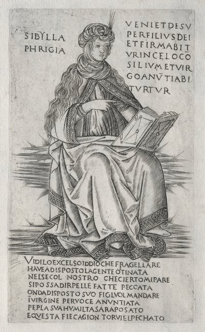 シビルズ：フリギアのシビル、c。 1470-1480。 作： Francesco Rosselli