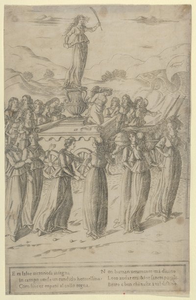純潔の勝利、約。 1480-90。 作： Francesco Rosselli