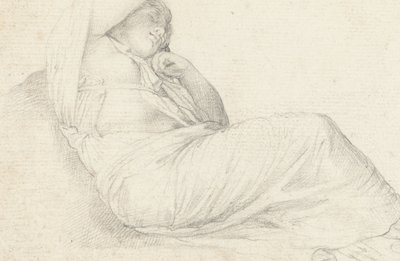 眠っている女性 作： Francesco Salviati