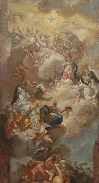 聖ドミニコの栄光 作： Francesco Solimena (copy after)