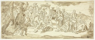 足の不自由な人を癒すキリスト 作： Francesco Solimena