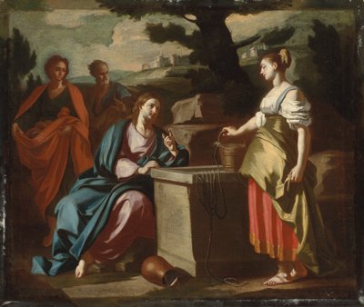 井戸でのキリストとサマリアの女 作： Francesco Solimena