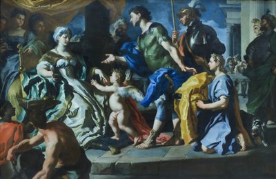 アエネアスを受け取るディドとアスカニウスに変装したキューピッド、1720年代頃（油彩・カンヴァス） 作： Francesco Solimena